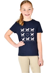 2024 Dublin Junior Tilly T-Shirt 102341 - Naval Academy Heart Horses